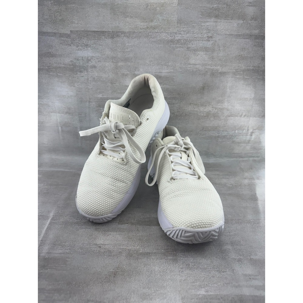 NOBULL Ivory SuperFabric Trainer Mens 6.5 Womens 8 Low Top Athletic Shoes